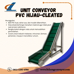 PVC Belt Conveyor / PVC CLEATED CONVEYOR UNIT