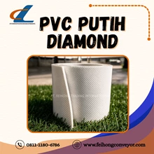 PVC Belt Conveyor / PVC Putih Diamond Top 3mm